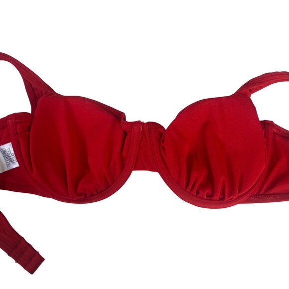 Wild Fable Underwire Bikini Top Womens Large Red Adjustable Straps - Picture 6 of 10